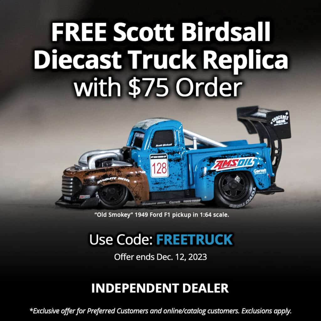 Free Scott Birdsall diecast truck replica