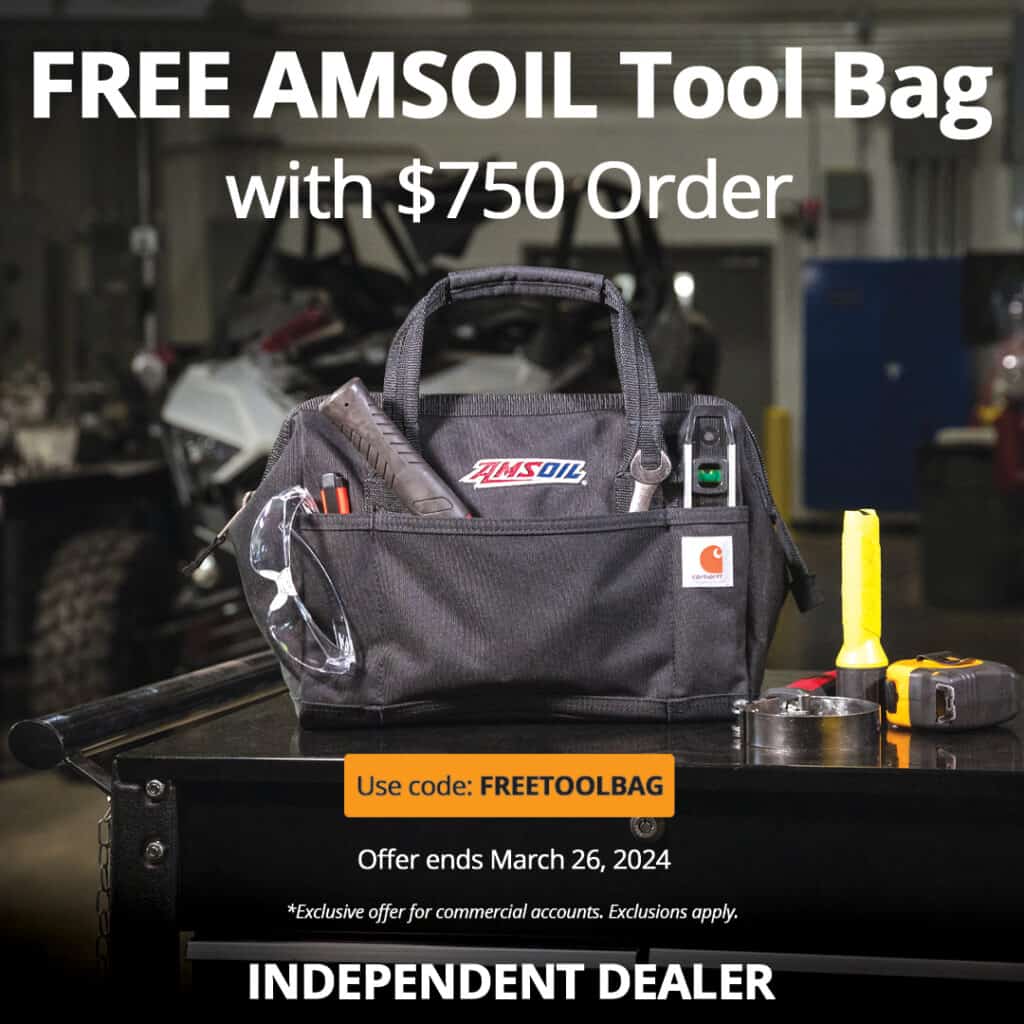 Free AMSOIL tool bag with $750 order